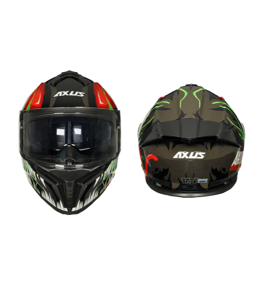 CASCO NIGHT GRIS/VERDE