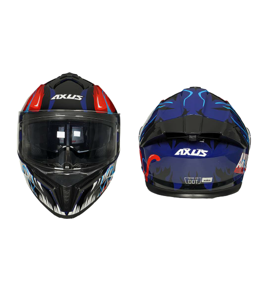 CASCO NIGHT AZUL/ROJO