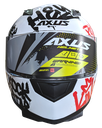 CASCO PARA MOTOCICLISTA CERRADO SPRAY RED/WHITE XL