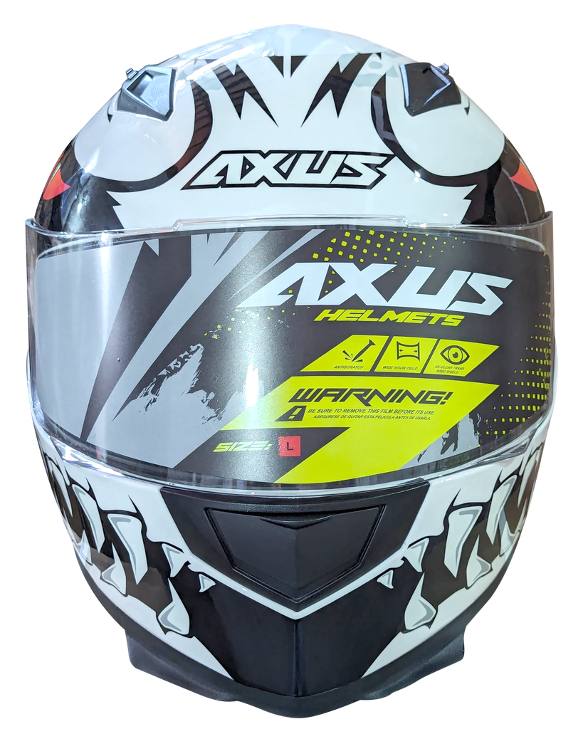 CASCO PARA MOTOCICLISTA CERRADO ANGRY WHITE XL