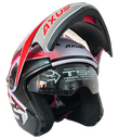 CASCO ABATIBLE SPORT H5 BLANCO/ROJO