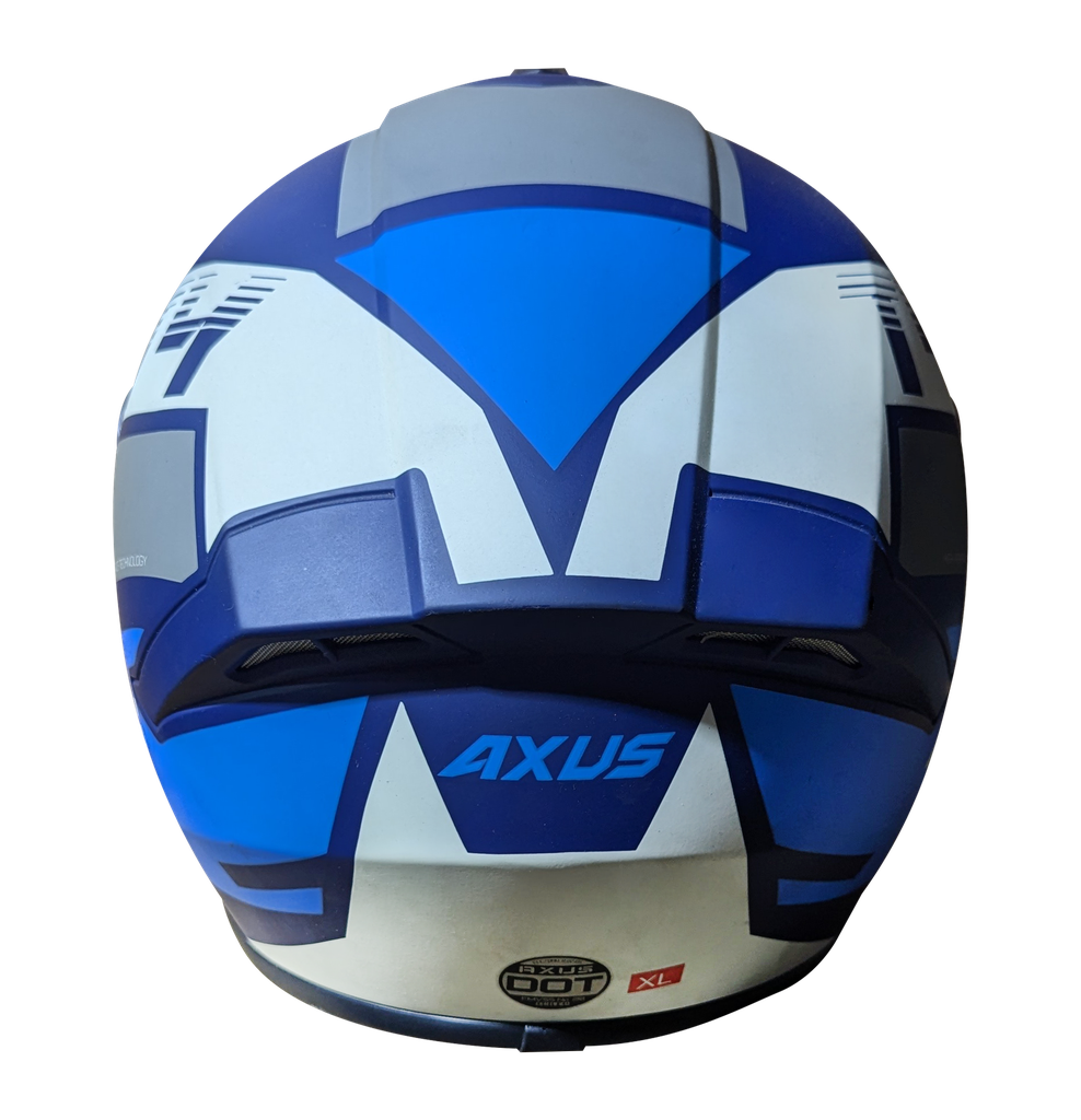 CASCO AXUS T4 AZUL/AZUL TURQUESA/GRIS TALLA XL