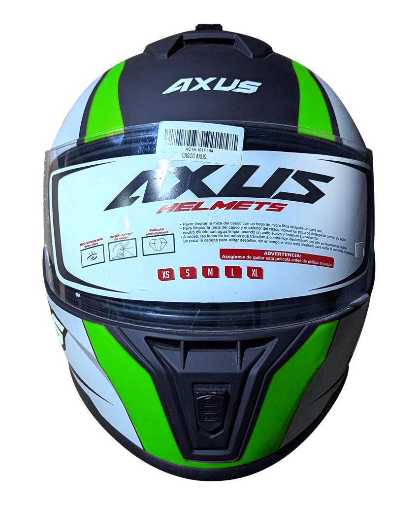 CASCO AXUS TURBO VERDE/GRIS/NEGRO TALLA XL