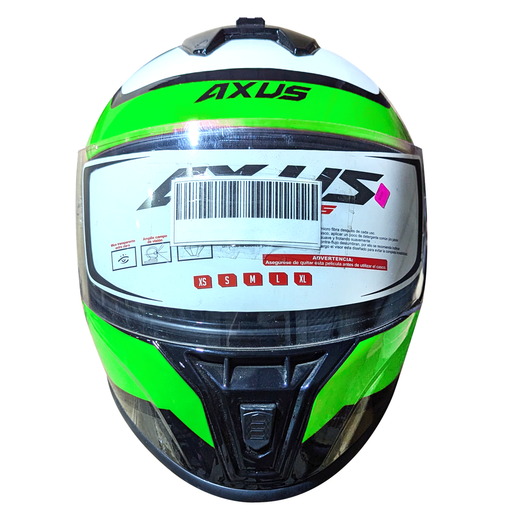 CASCO AXUS IRON VERDE/NEGRO/BLANCO TALLA XL