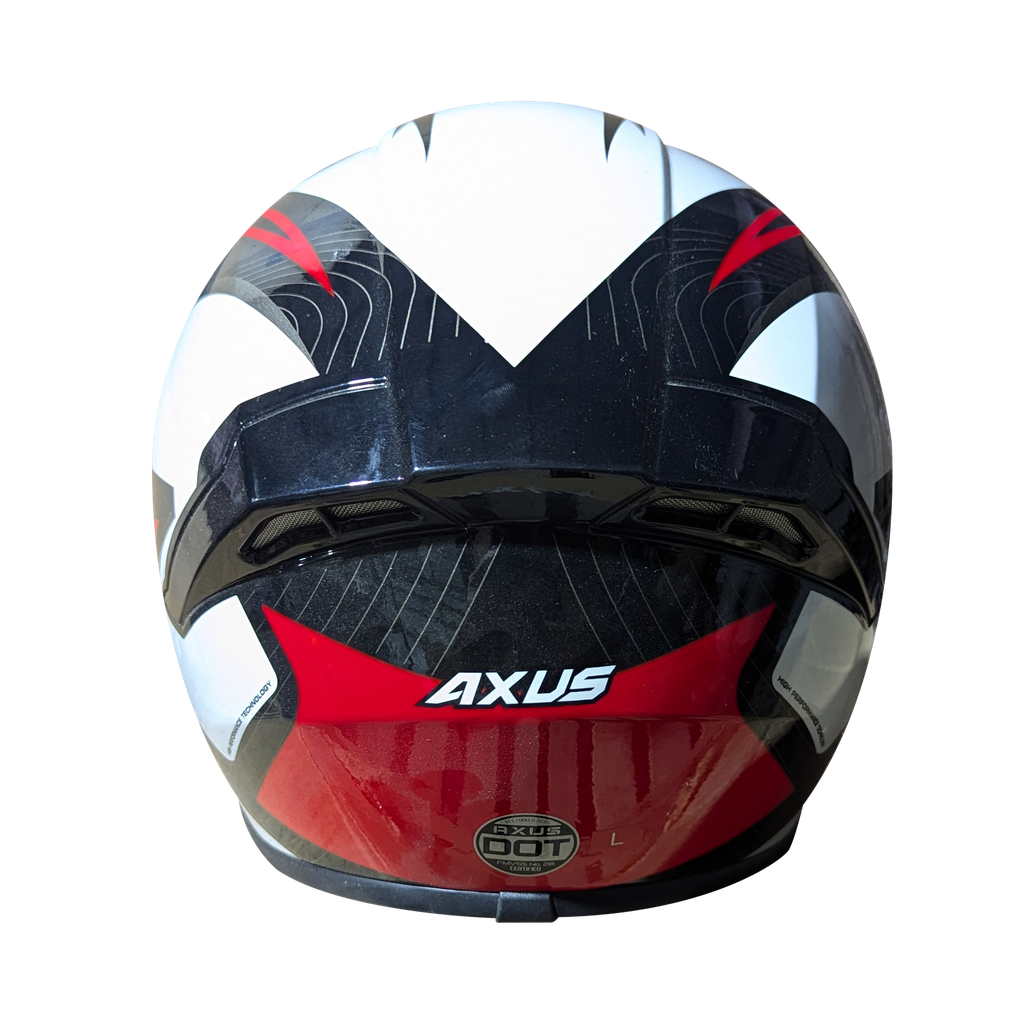CASCO AXUS IRON   ROJO/NEGRO/BLANCO TALLA XL