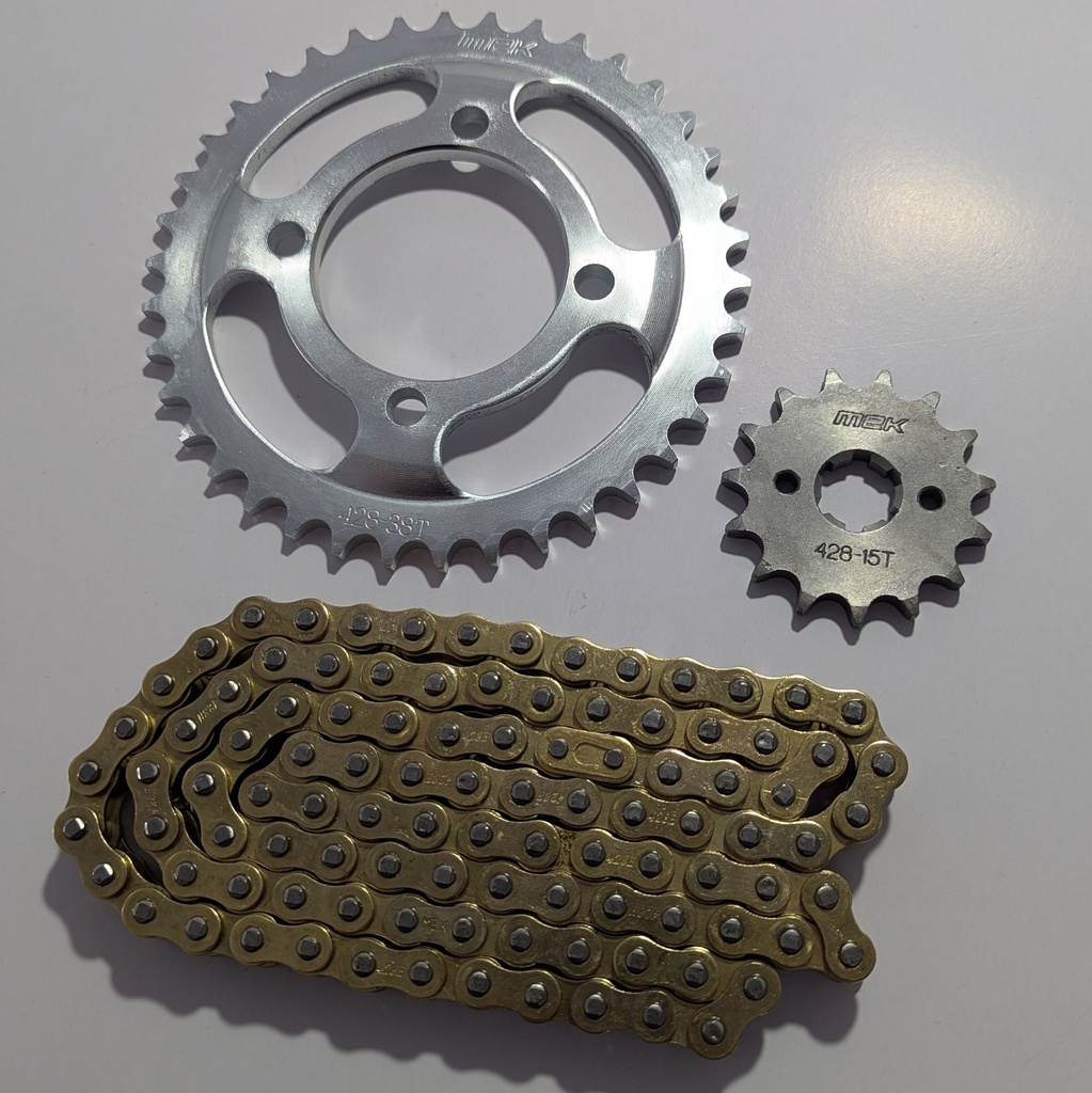 KIT DE TRACCIÓN FT128 REFORZADO CADENA DORADA