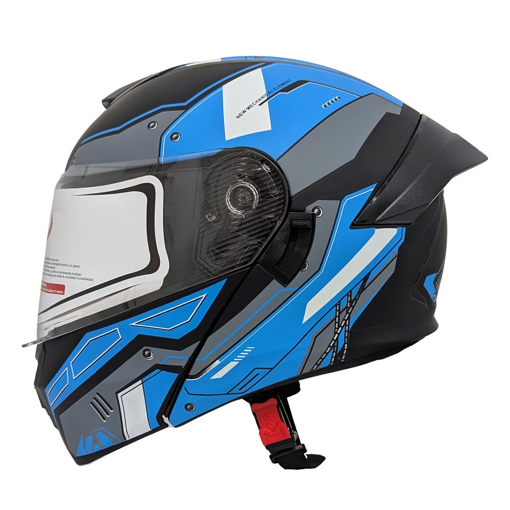 [AC1C-4030-006] B-CASCO MEK-255 FLIP UP HELMET Matte/Blue