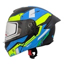 B-CASCO MEK-255 FLIP UP HELMET Matte Black/Gren