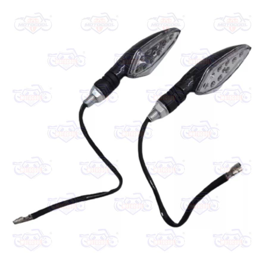 C-Kit Via Led Base Tipo Fibra Carbon Luz Azul