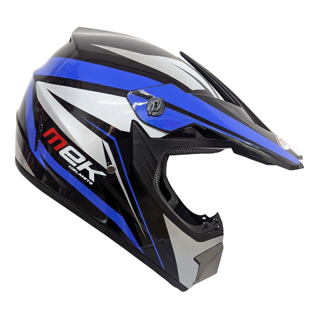 C-CROSS HELMET GLOSSY BLACK DECAL BLUE