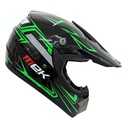 C-CROSS HELMET GLOSSY BLACK DECAL GREEN