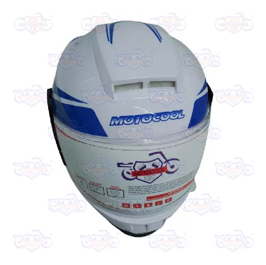 B-CASCO MOTOCOOL AZUL/BLANCO