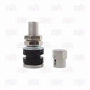 A-Valvula llanta Radial Moto Standard Cromada