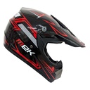 C-CROSS HELMET GLOSSY BLACK DECAL RED