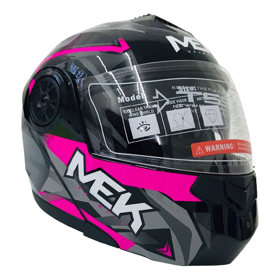 Casco MEK MK759 ABATIBLEMAGO 2 GRIS/MORADO Brillante