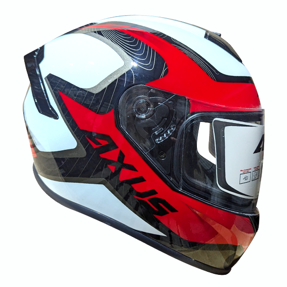 CASCO AXUS IRON   ROJO/NEGRO/BLANCO TALLA XL