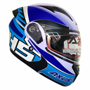 CASCO ABATIBLE SPORT H5 BLANCO/AZUL