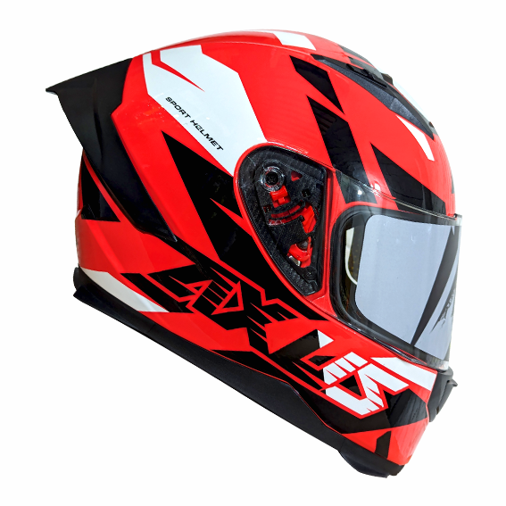 [AC1A-2013-003] B-CASCO PARA MOTOCICLISTA CERRADO SKY RED/BLACK XL