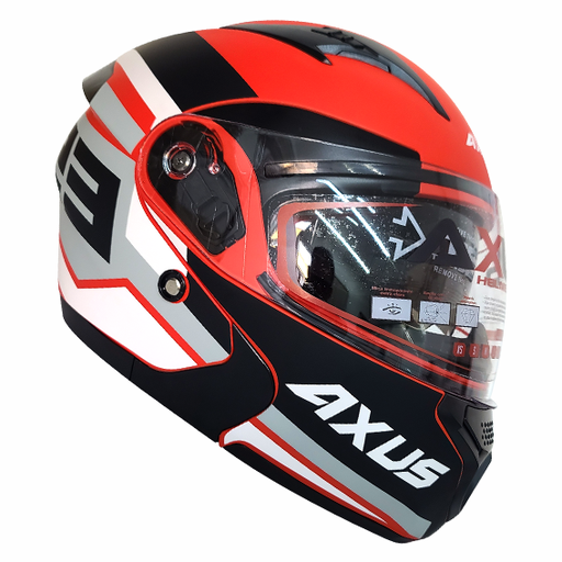 [AC1B-0011-004] CASCO ABATIBLE SPORT 23 ROJO/BLANCO