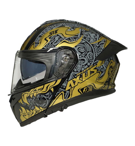 CASCO NIGHT NEGRO/DORADO